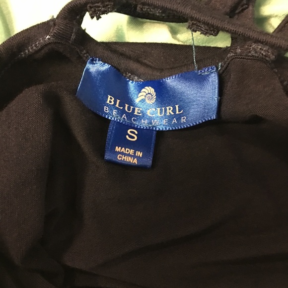 Blue Curl Cage Back Maxi Dress - Picture 2 of 3